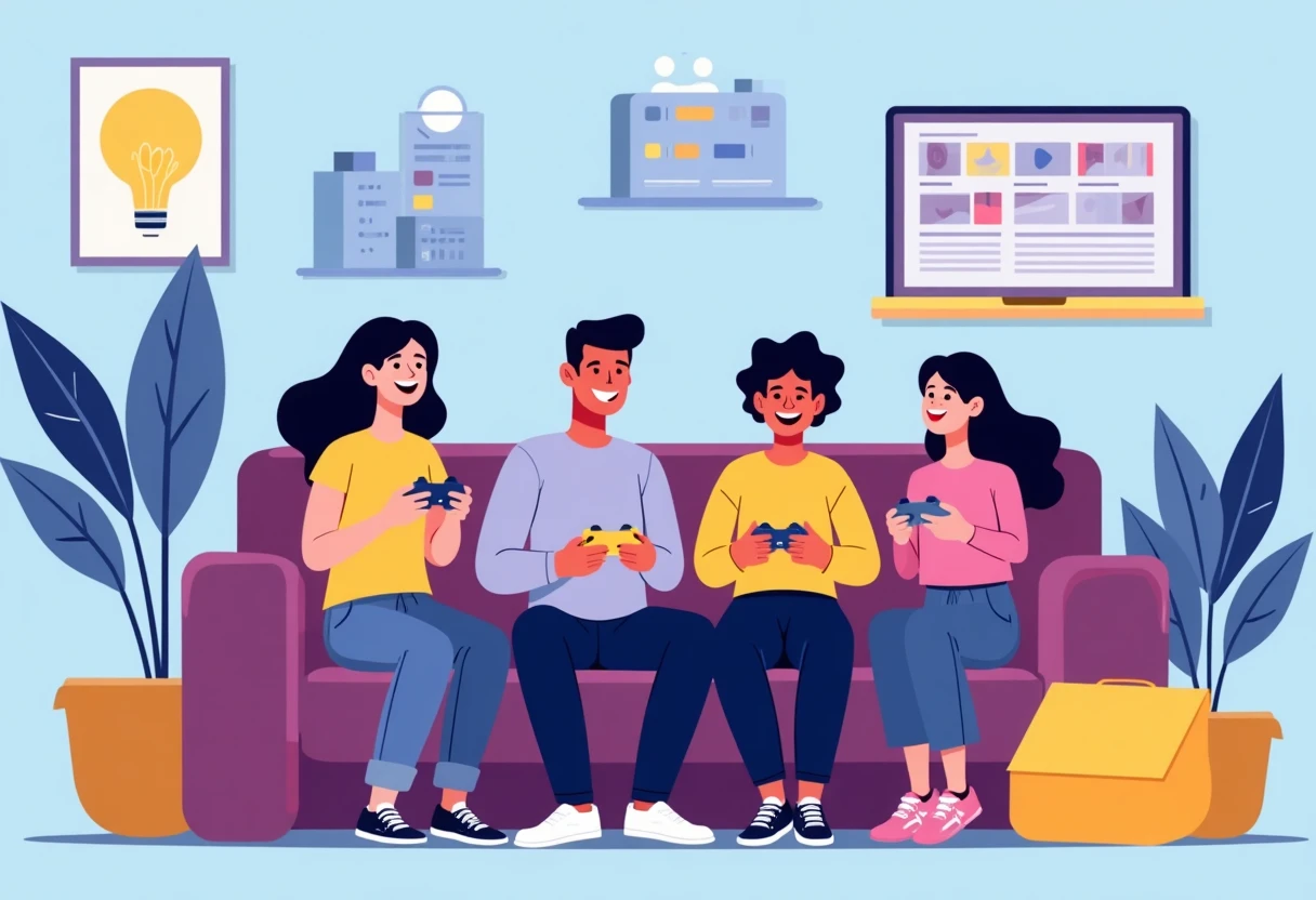 Jugadores disfrutando de un juego juntos